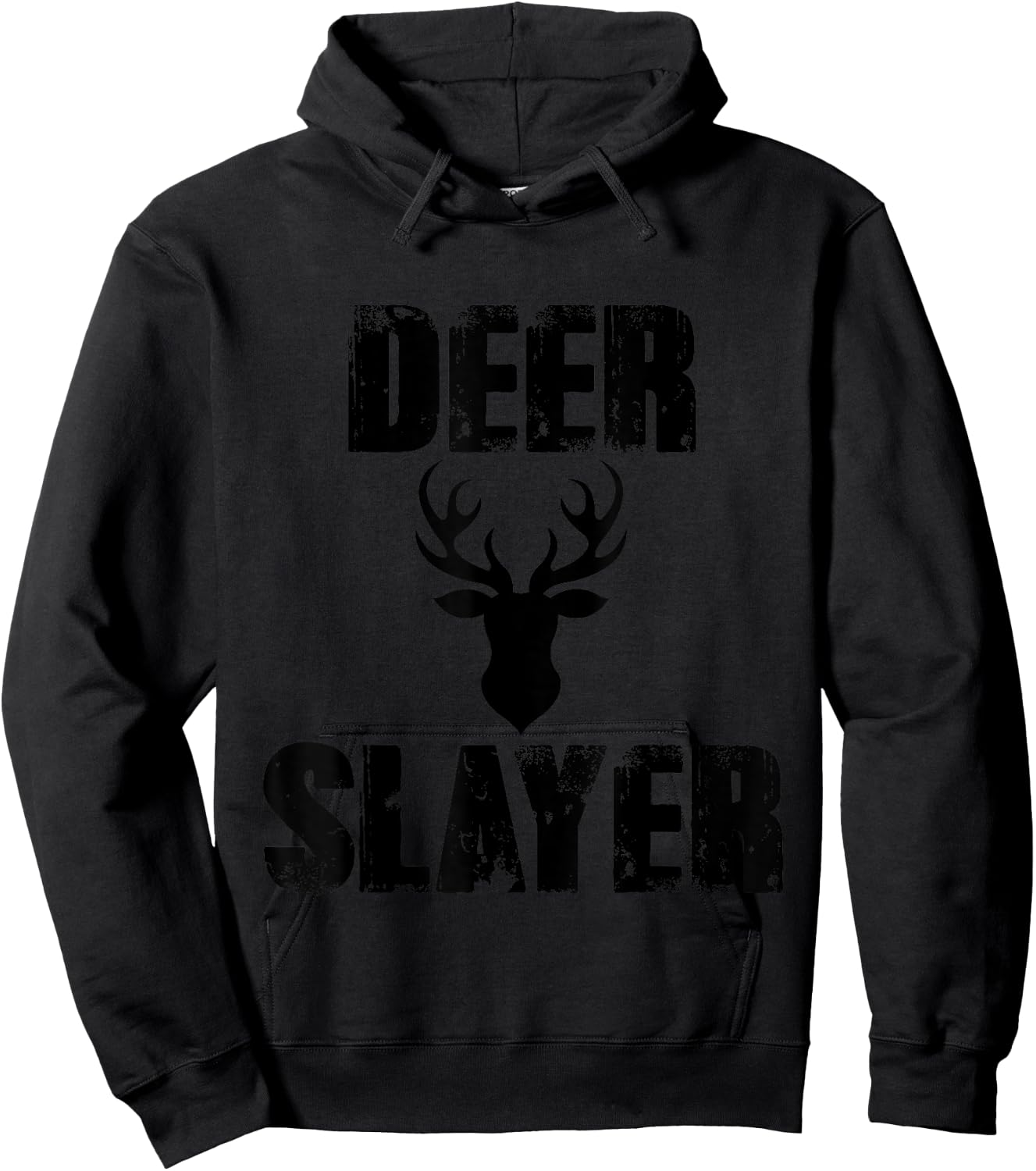 Deer Slayer Hunter Killer Buck Hunting Season Hoodie - Hoodie | Black