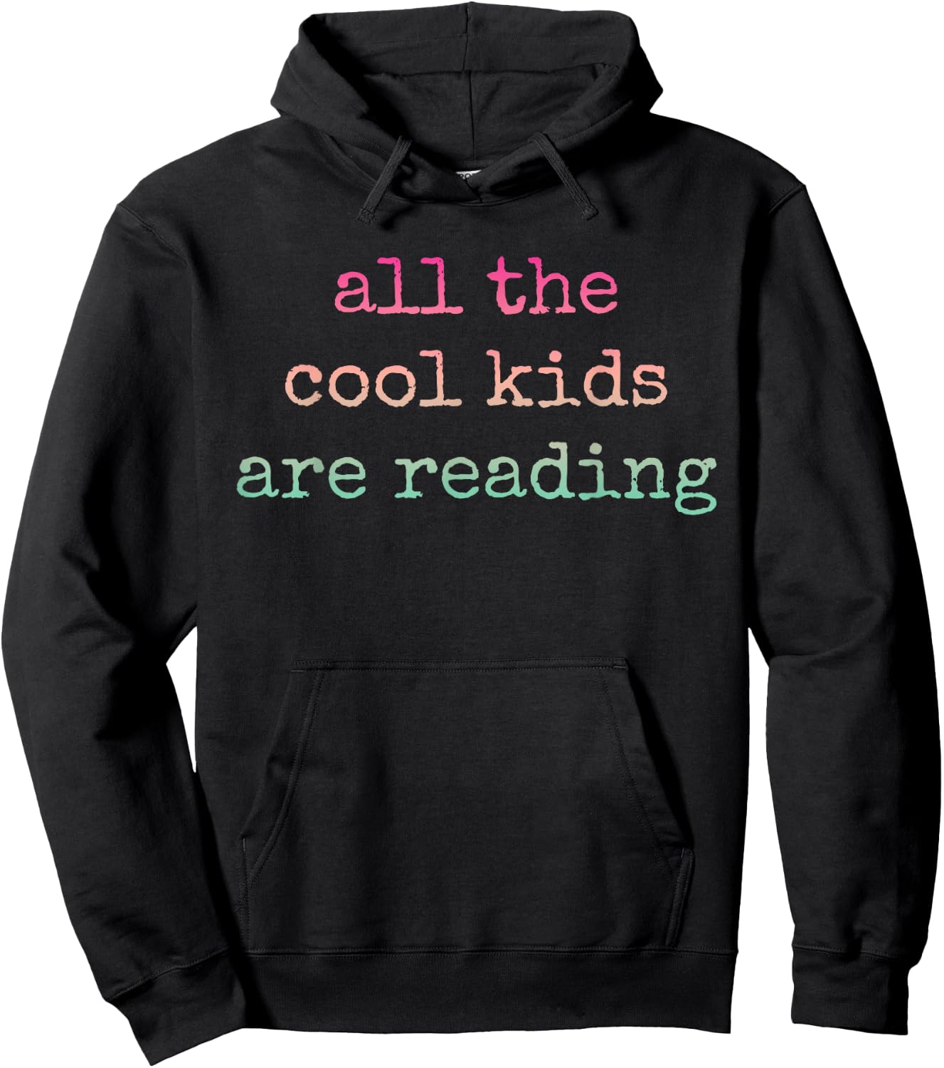 All The Cool Kids Are Reading Teacher Hoodie - Hoodie | Black