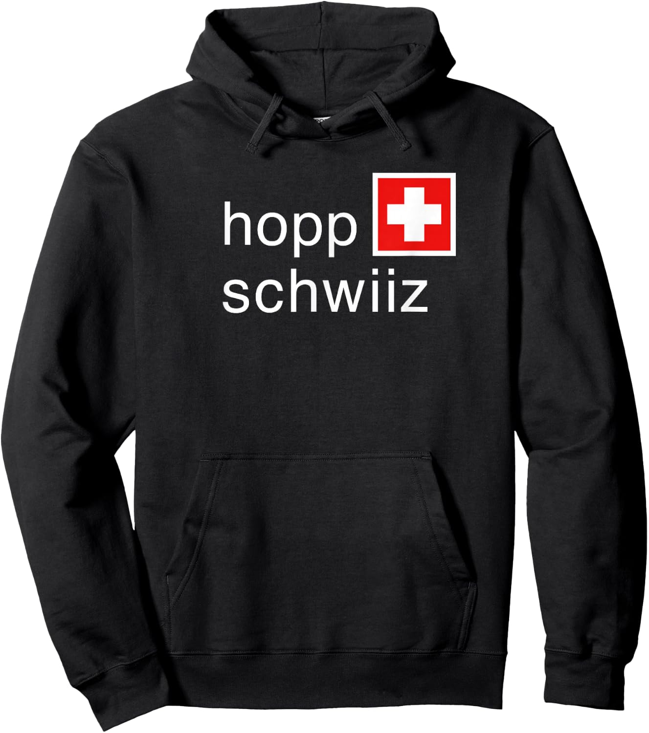 Go Team Switzerland Hopp Schwiiz Hoodie - Hoodie | Black