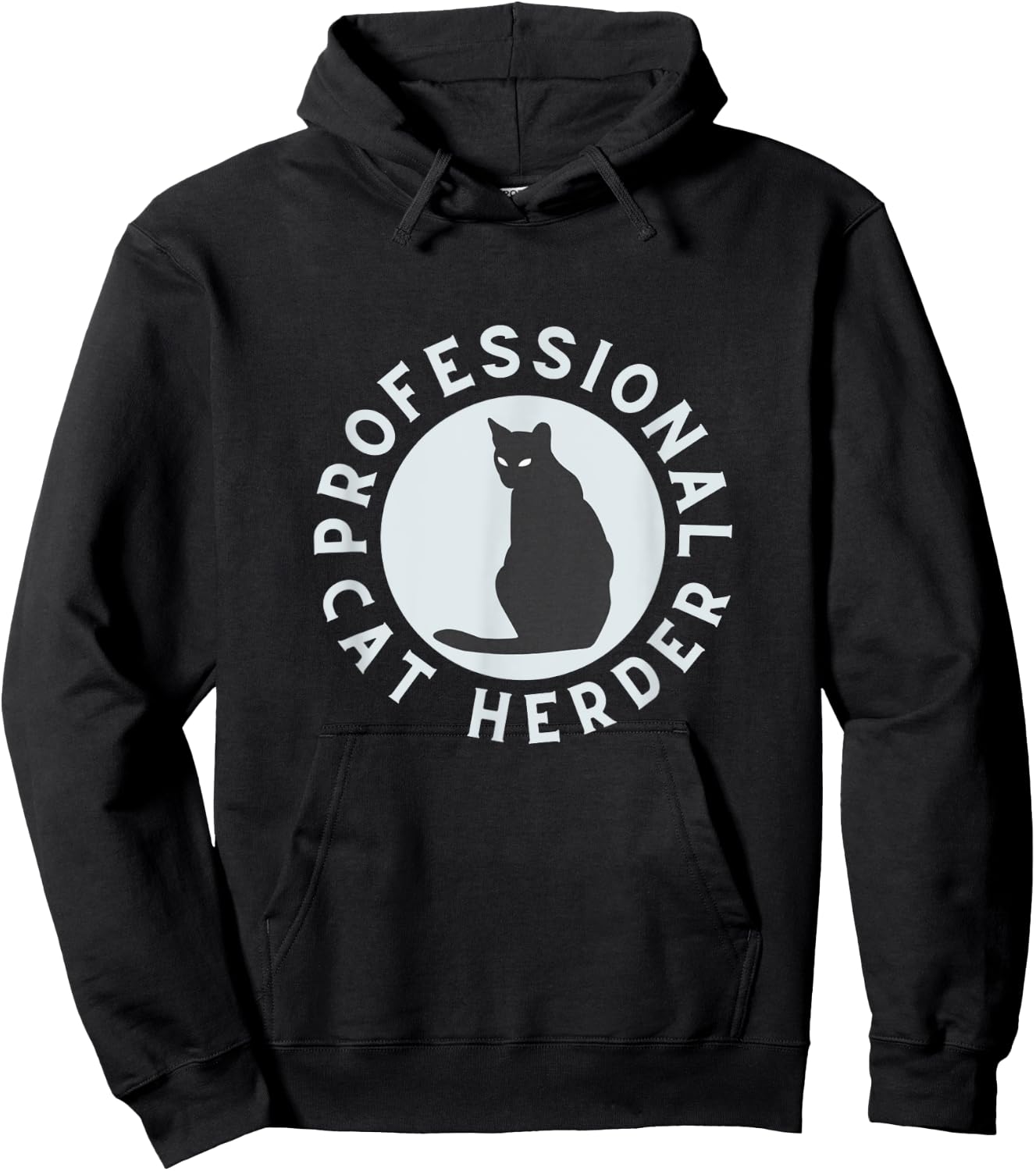 Professional Cat Herder for Cat Lovers Costume Hoodie - Hoodie | Black