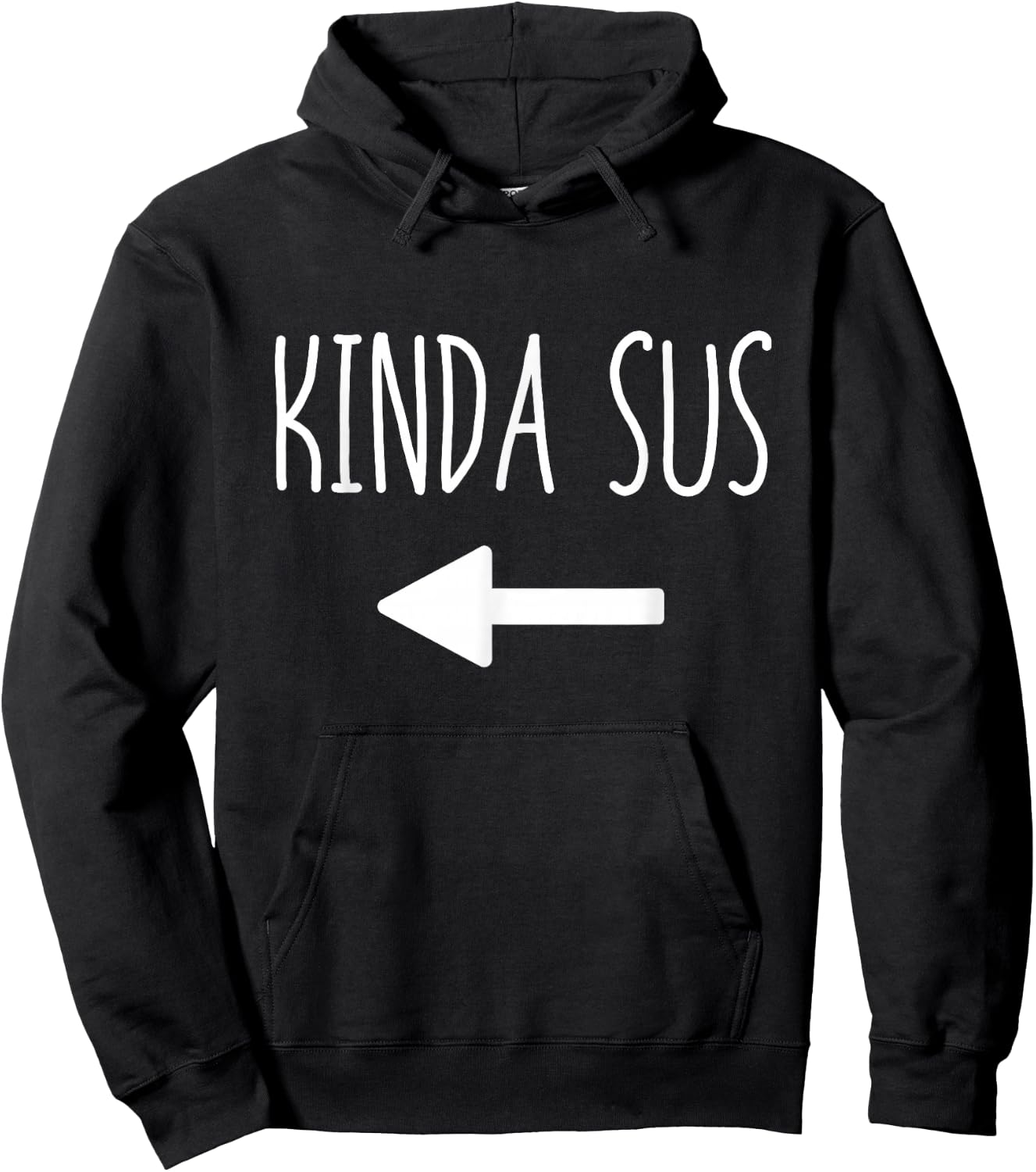 Kinda Sus Arrow Gaming Meme Matching Halloween Costume Funny Hoodie - Hoodie | Black