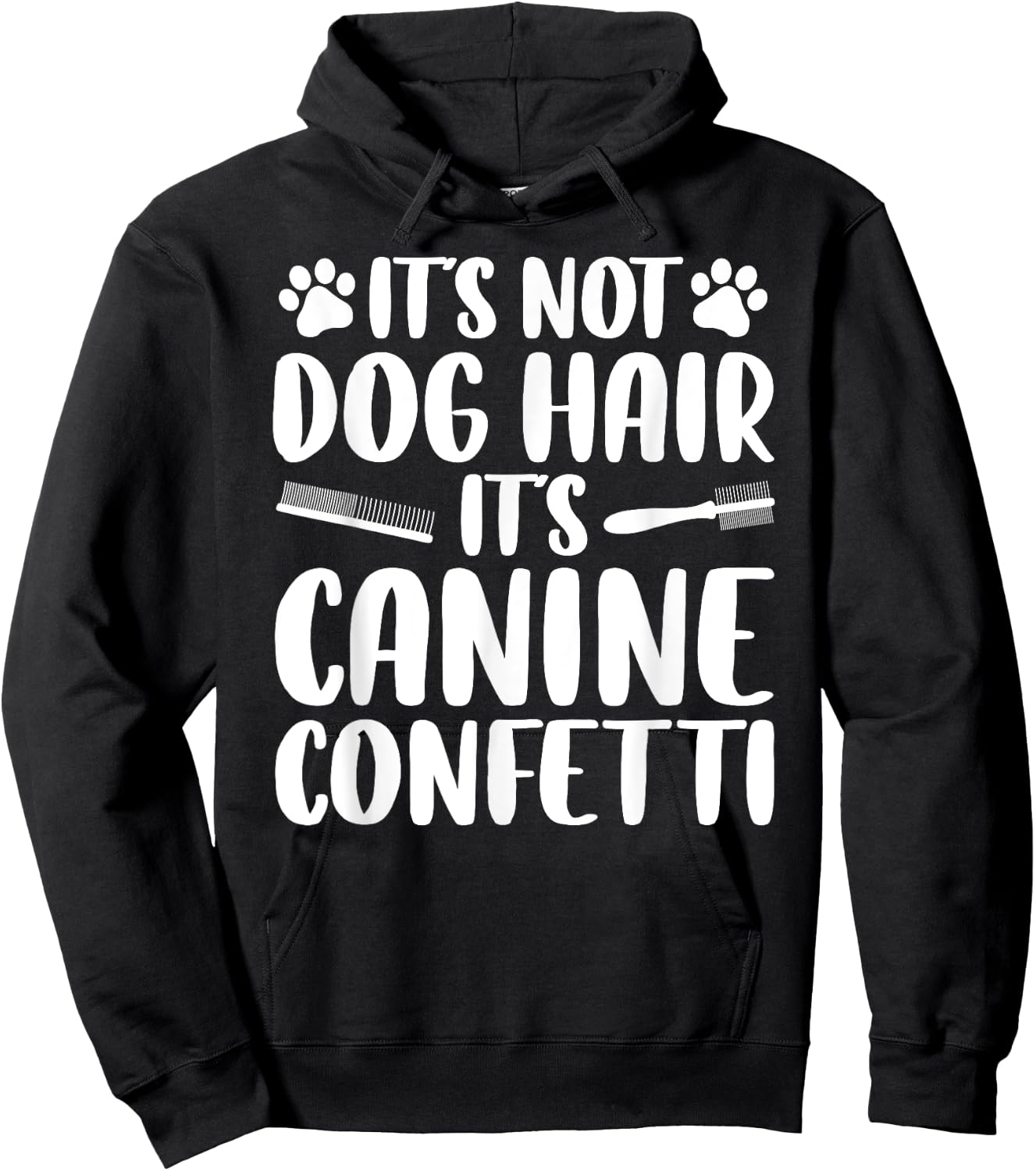 Cool Dog Groomer Women Grooming Dog Trainer Confetti Hoodie - Hoodie | Black