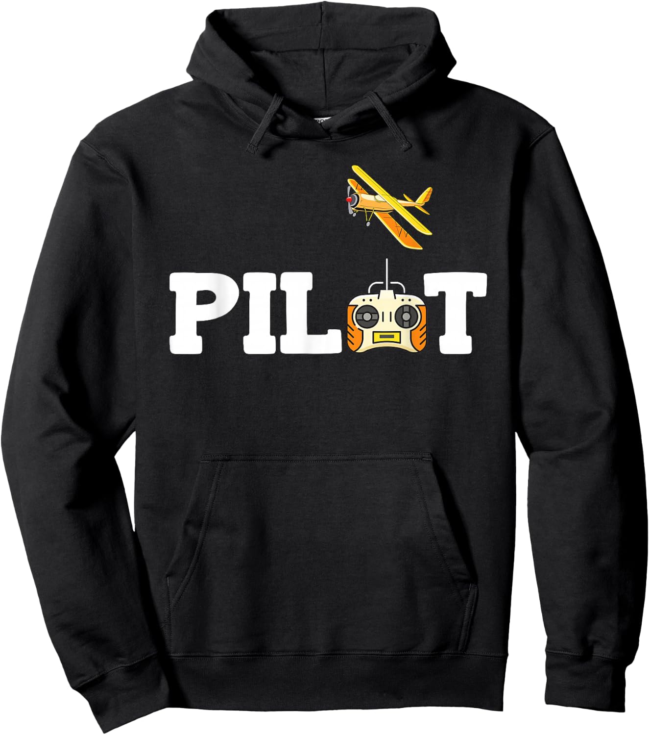 RC Pilot Model Aeroplane Remote Controlled Aeroplane RC Tarpaulin Hoodie - Hoodie | Black