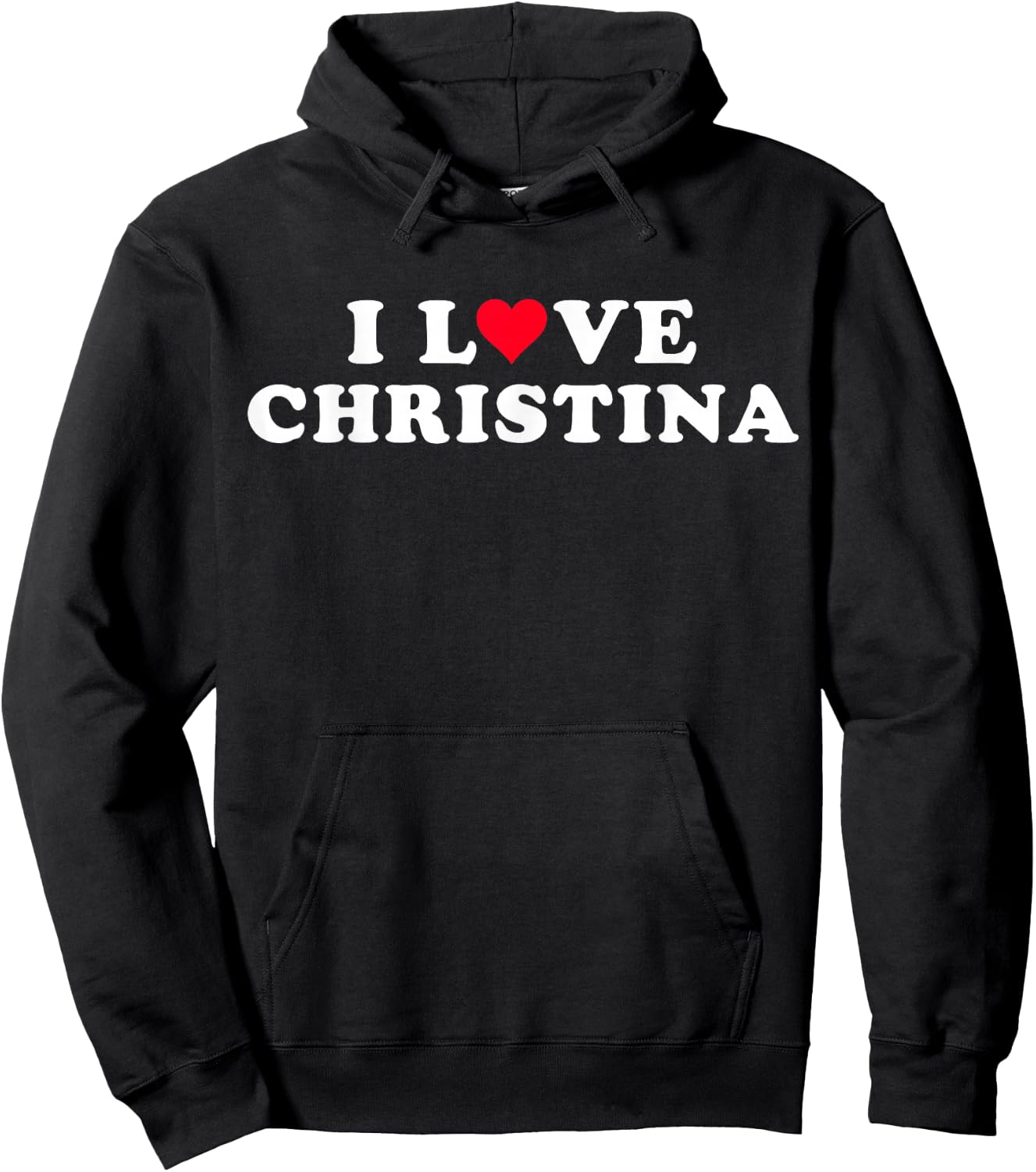 I Love Christina Girlfriend & Boyfriend Christina Name Hoodie - Hoodie | Black