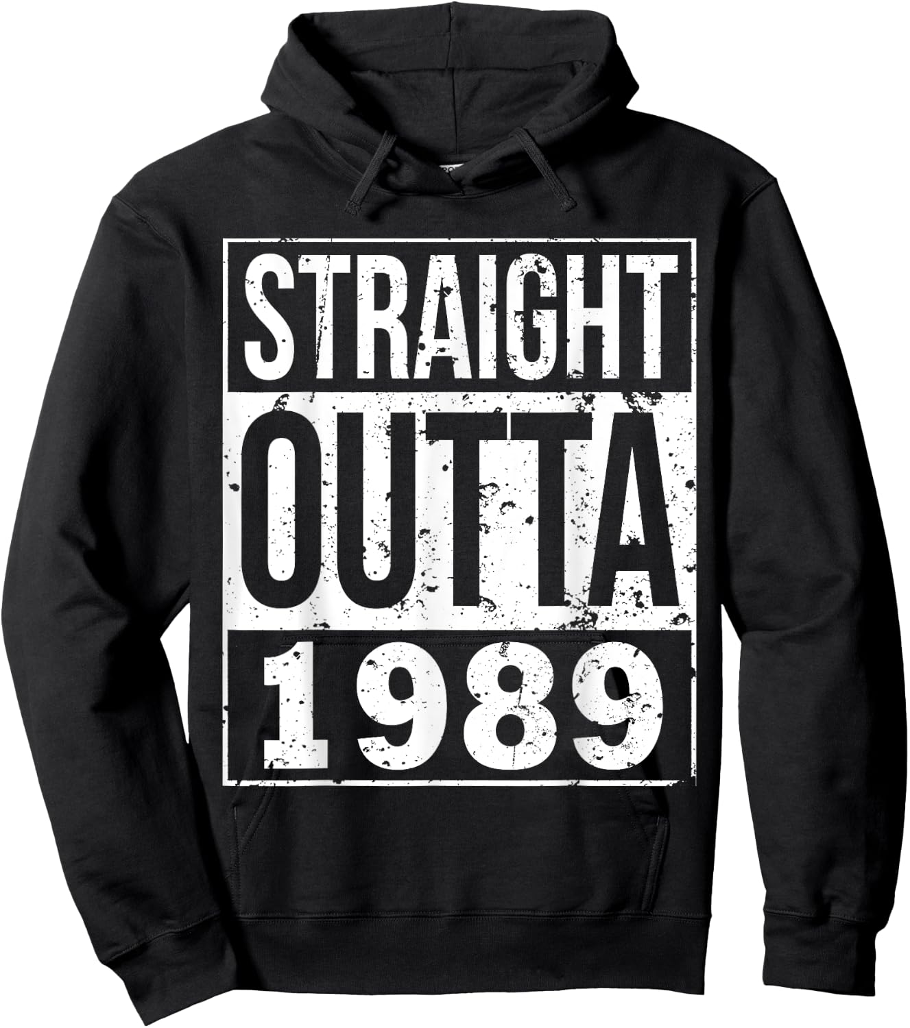 Straight Outta 1989 Funny 29th Birthday Party Gift Hoodie - Hoodie | Black