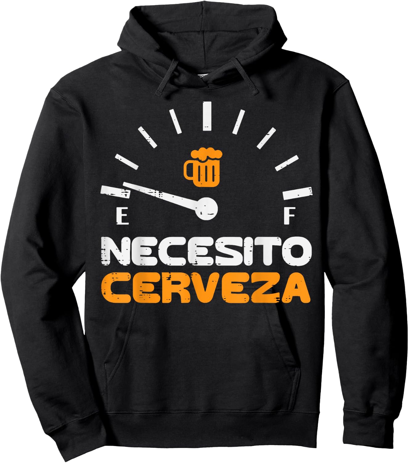 Necesito Cerveza Funny Mexican Spanish Cinco De Mayo Men Hoodie - Hoodie | Black