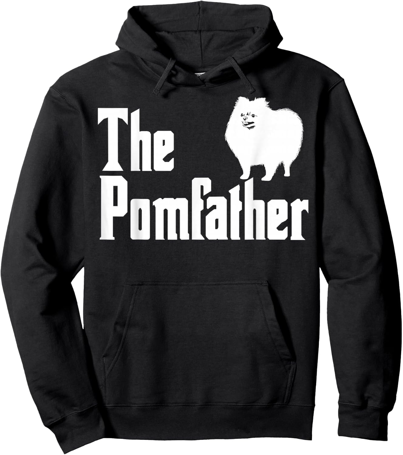 The Pomfather Pomeranian Daddy Pom Dog Lover Pomsky Owners Hoodie - Hoodie | Black