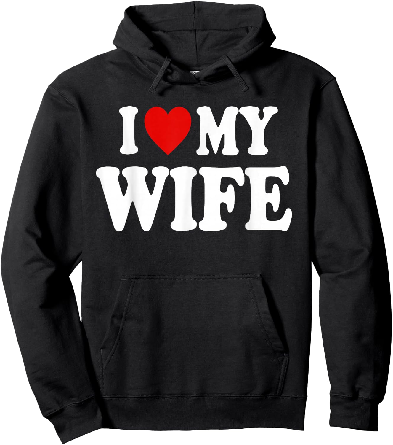 I Heart Love My Wife Hoodie - Hoodie | Black