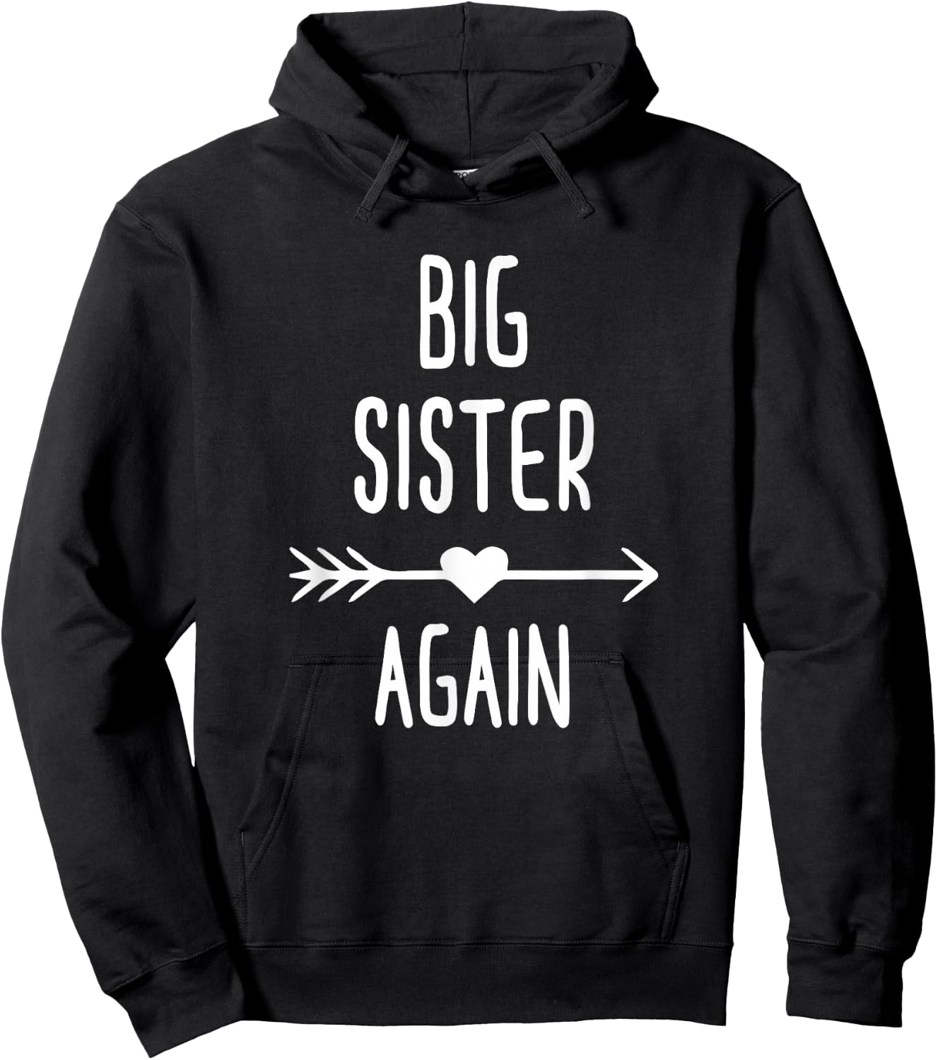 Big Sister Again Big Sister Hoodie - Hoodie | Black