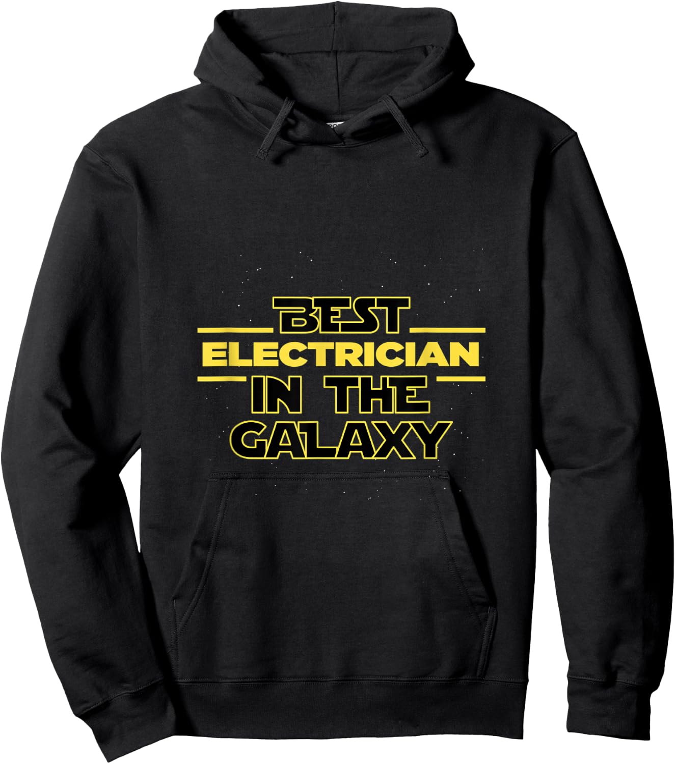 Best Electrician in the galaxy electricity electricians Hoodie - Hoodie | Black