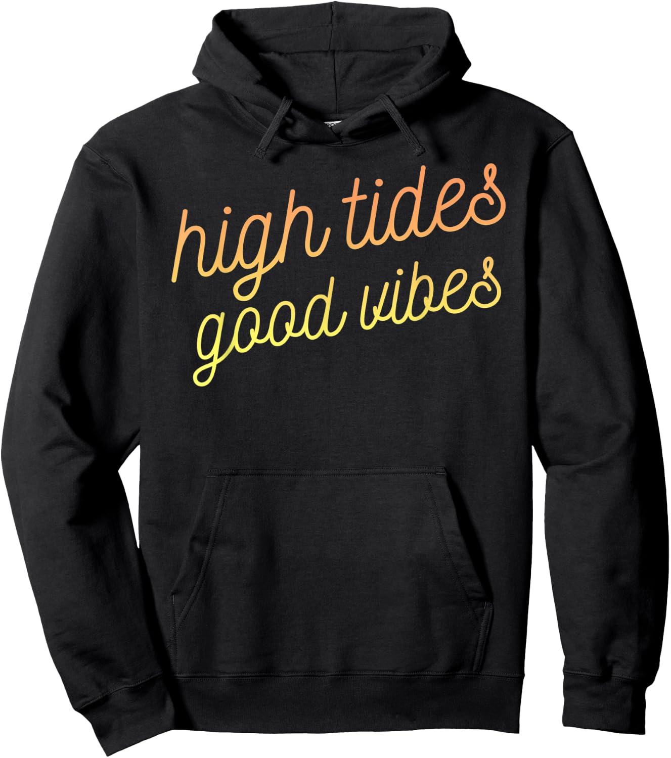 Summer Shirt High Tides Good Vibes Beach Vacation Gift 2 Hoodie - Hoodie | Black