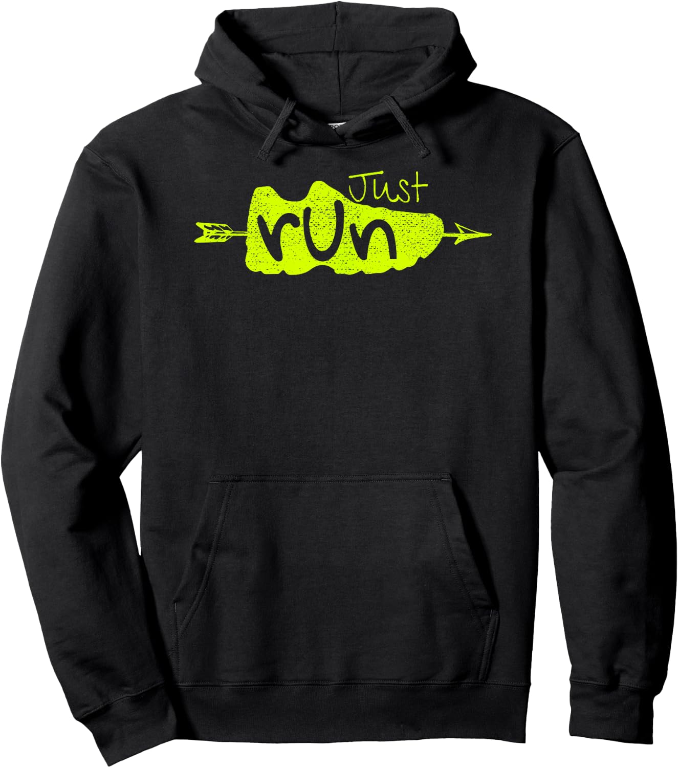 Just Run XC Running Shoe Cross Country Runners Training Gear Hoodie - Hoodie | Black