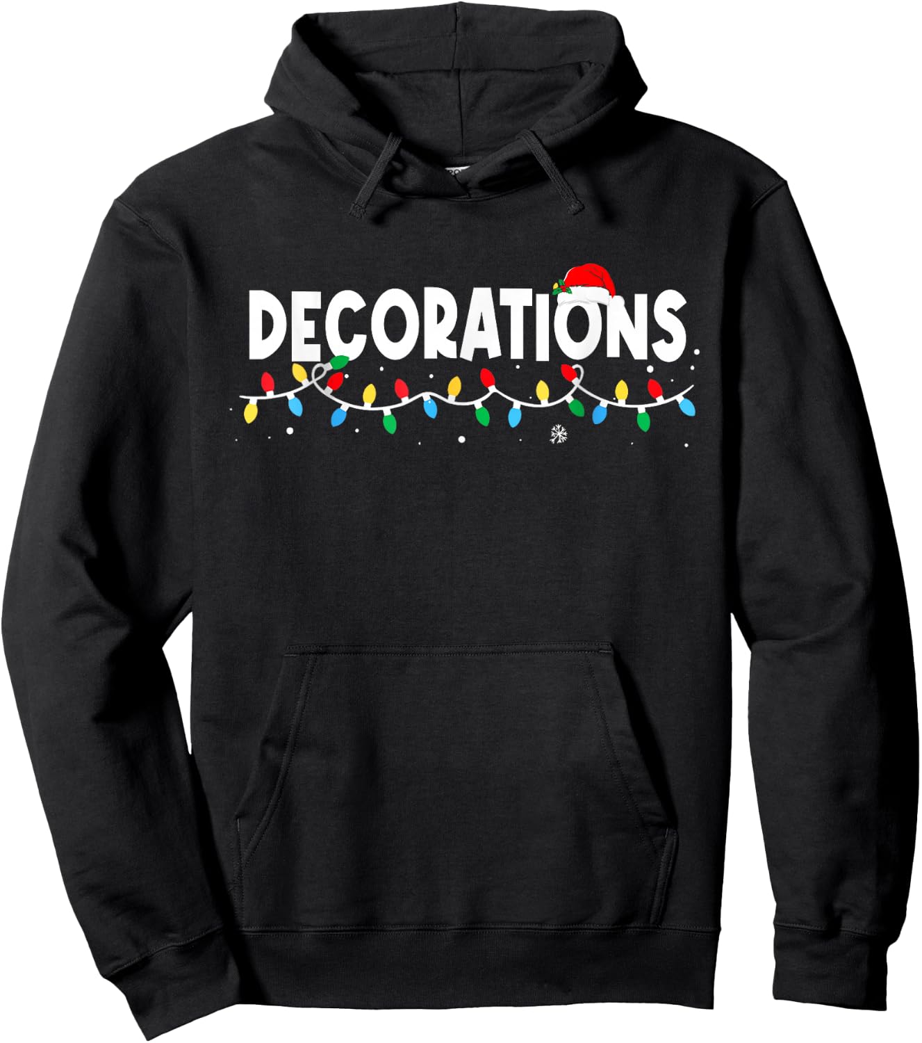 Funny I Put The D in Decorations Matching Couples Pajamas Hoodie - Hoodie | Black