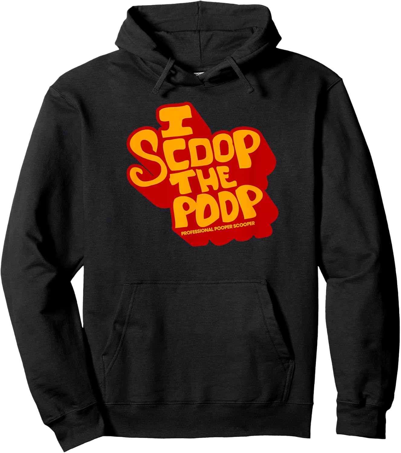 Funny Pooper Scooper Professional Job Dog Poop Men Hoodie - Hoodie | Black
