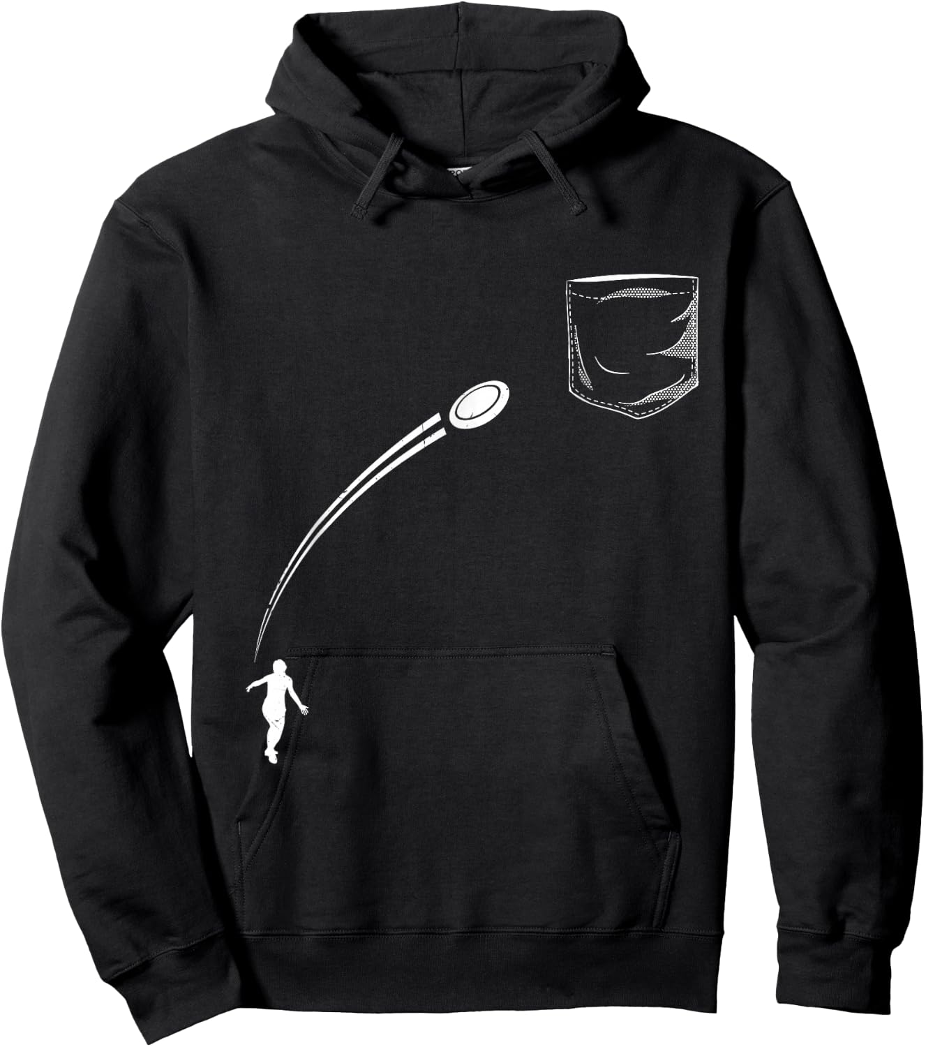 Pocket Design Frisbee Disc Golf Stuff for Disc Golfer Hoodie - Hoodie | Black