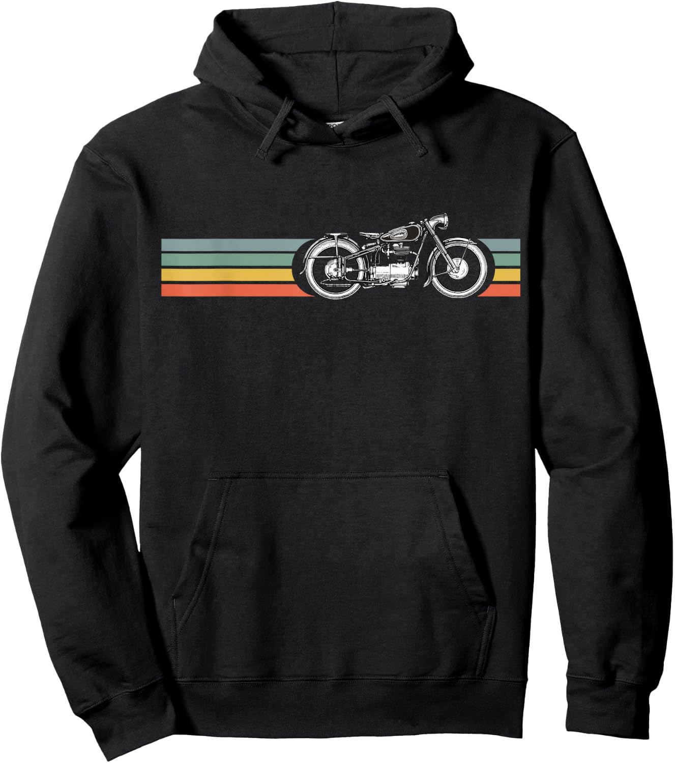 Retro Vintage Motorcycle | I love my Motorcycle Hoodie - Hoodie | Black