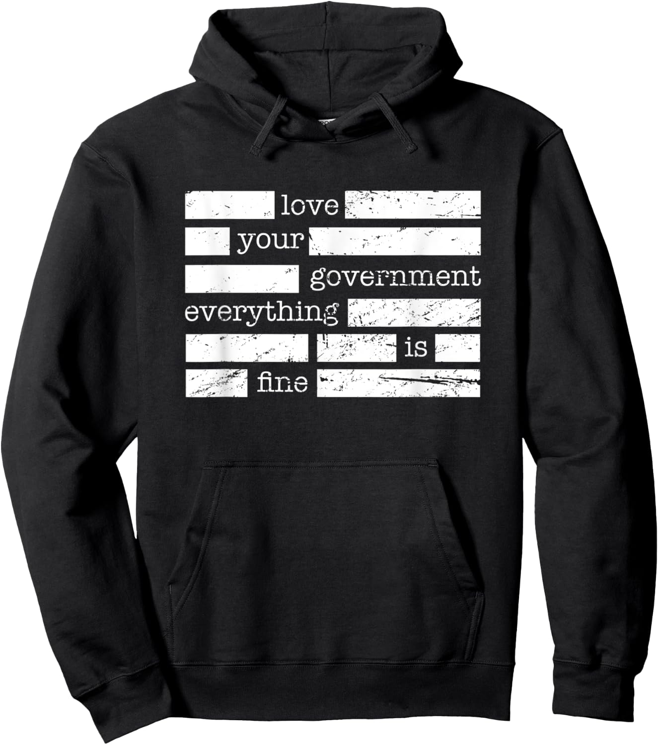 Redacted Conspiracy Theorist Hoodie - Hoodie | Black