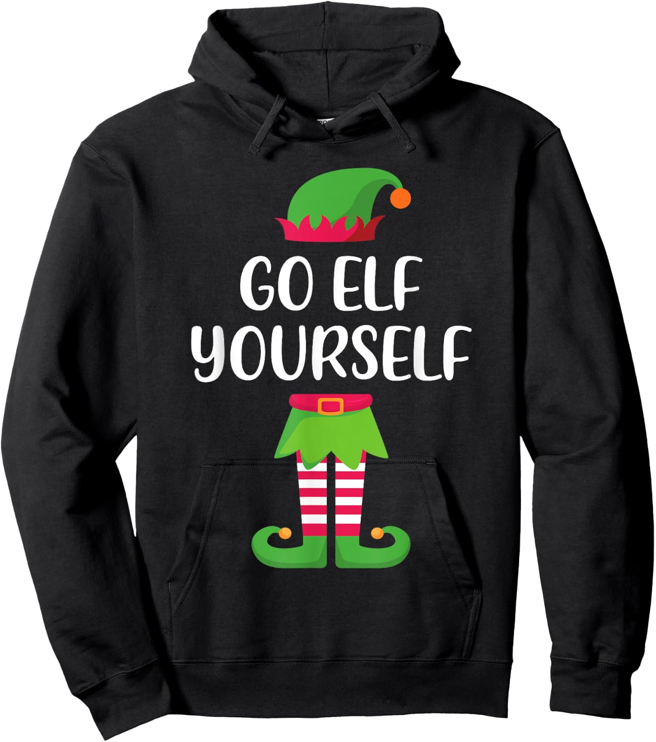 Go Elf Yourself Matching Family Group Christmas Hoodie - Hoodie | Black