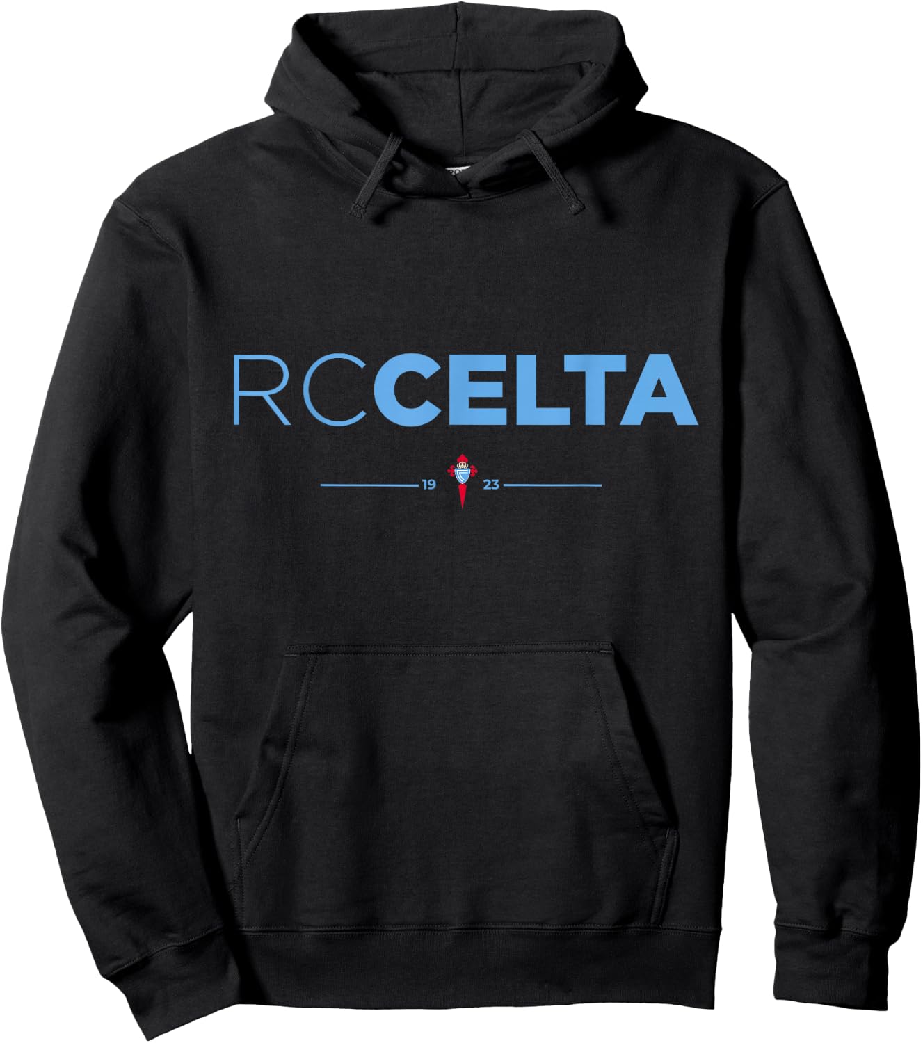 Real Club Celta RC Celta 1923 -Adults Black Hoodie - Hoodie | Black