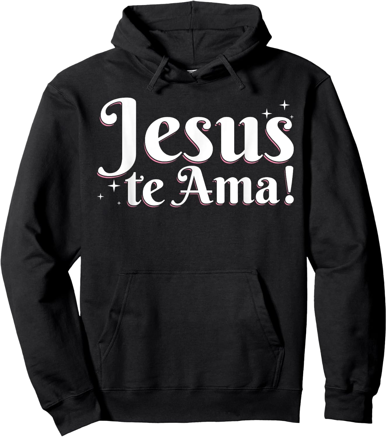 Camisetas Cristianas En Espanol Frases Biblia Jesús Te Ama Hoodie - Hoodie | Black