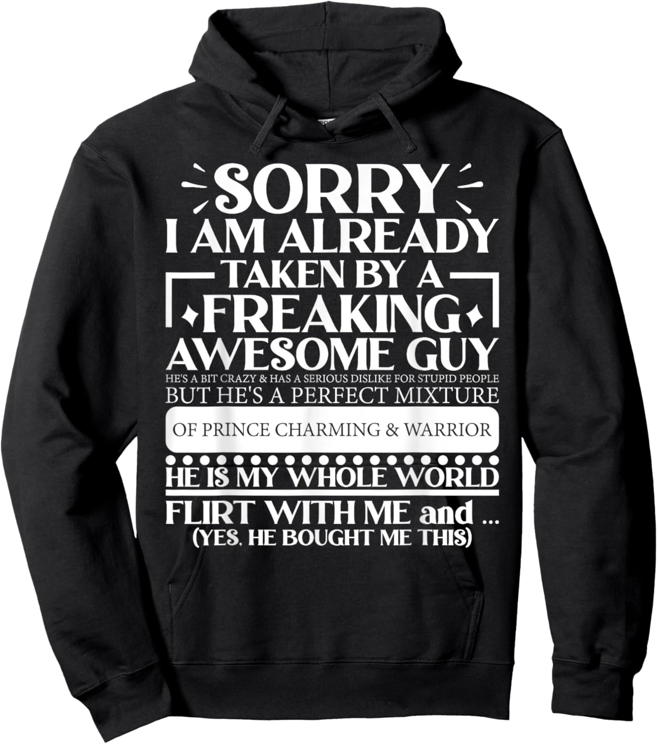 Sorry, I Am Already From A Man Hoodie - Hoodie | Black