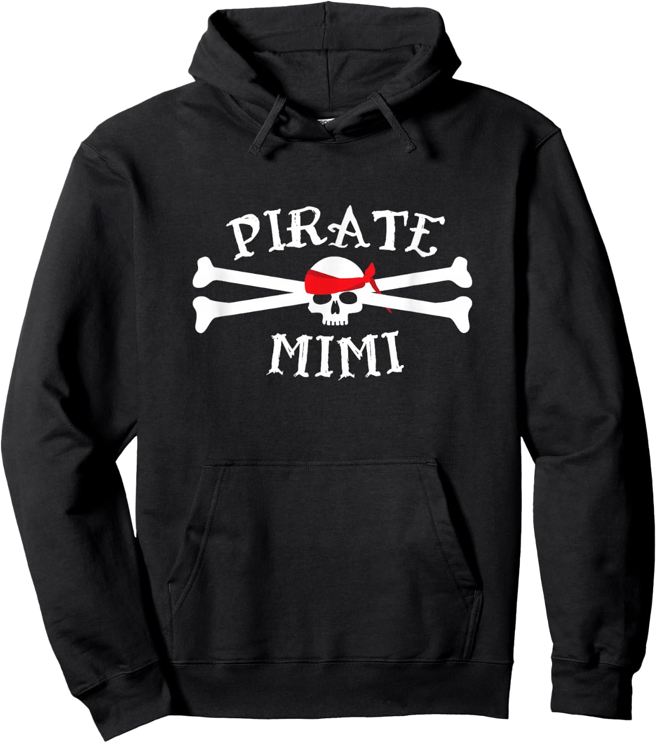 Pirate Mimi Shirt, Funny Cute Skull _ Crossbones Gift Hoodie - Hoodie | Black