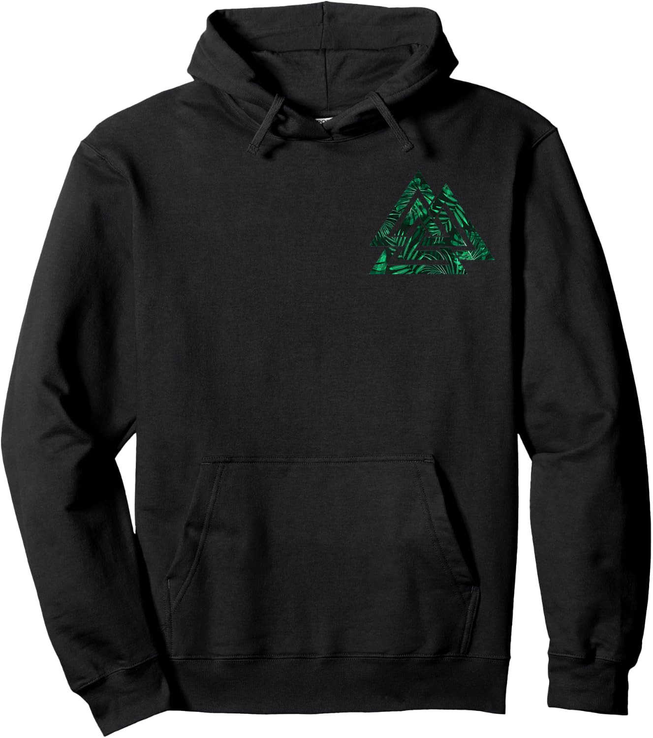 Valhalla Nordic Pagan Viking Warrior Odin Valknut Symbol Hoodie - Hoodie | Black