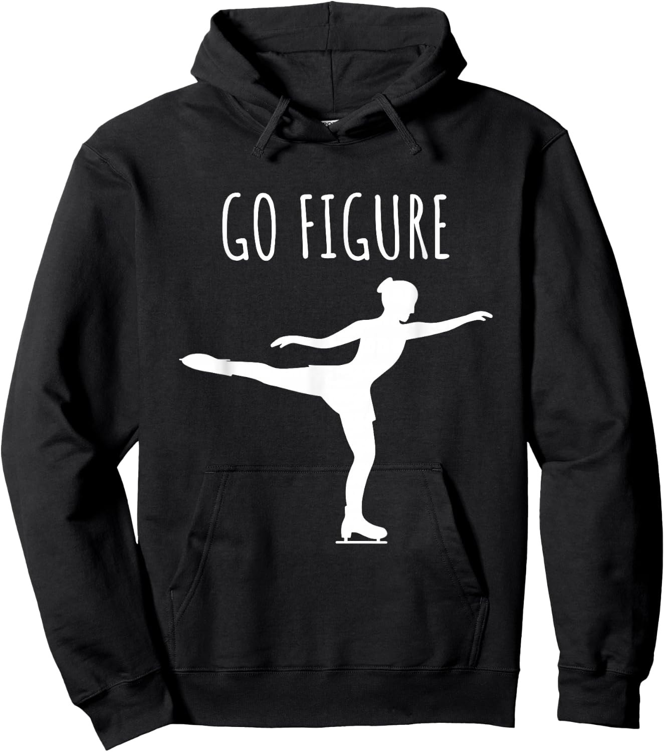 Figure Skating Women Girls Skater Funny Go Figure Hoodie - Hoodie | Black