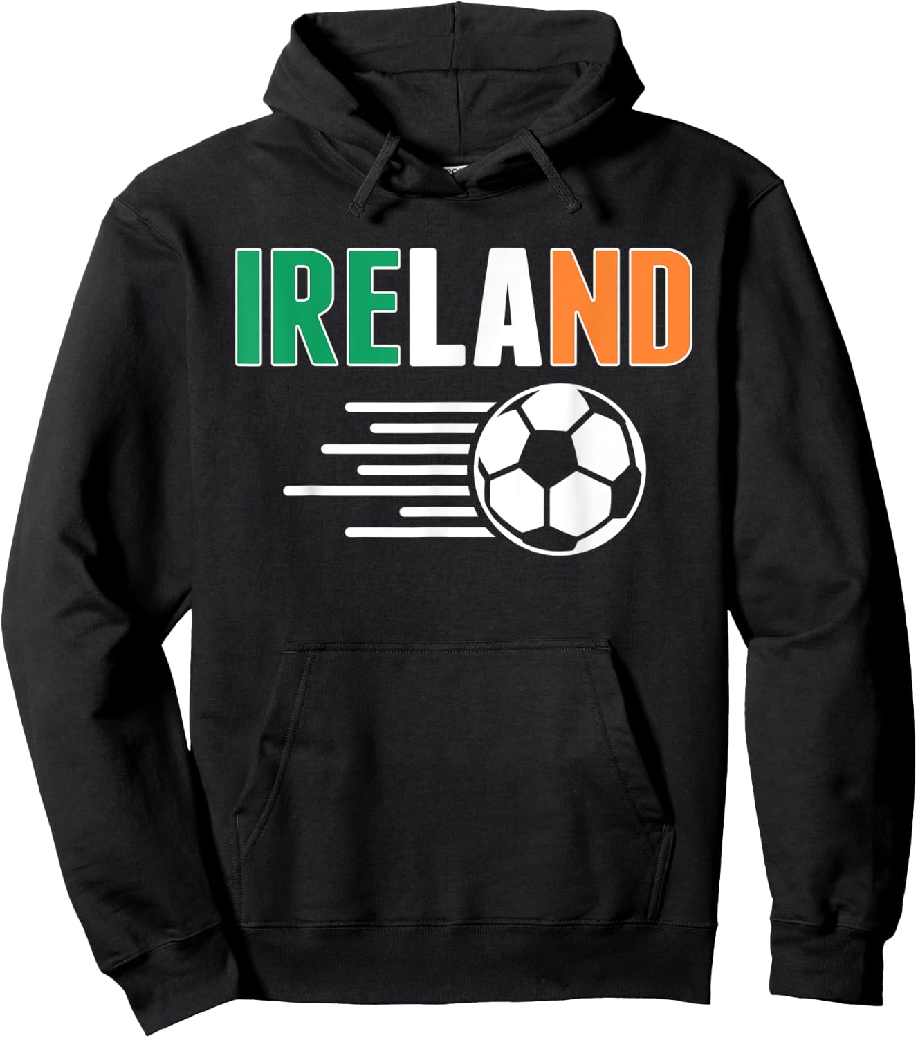 Proud Ireland Soccer Fans Jersey - Support Irish Football Hoodie - Hoodie | Black