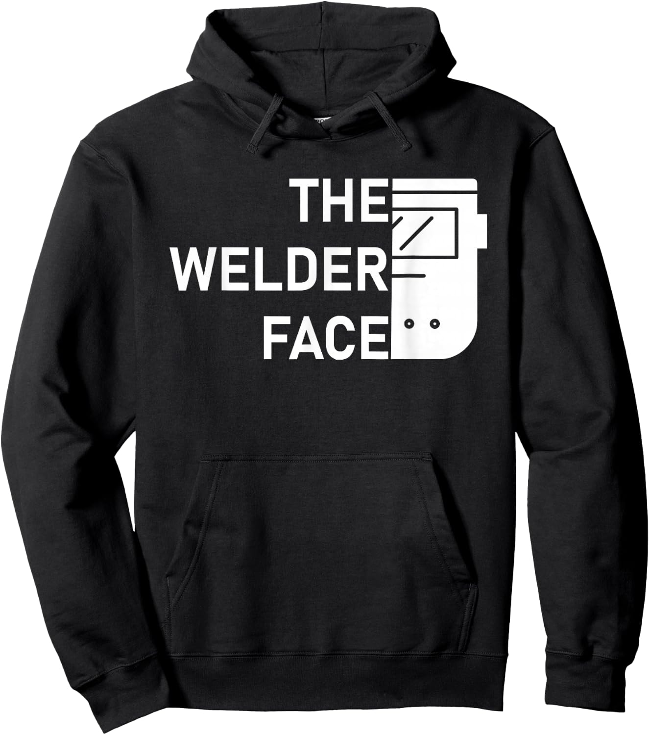 The Welder Face Hoodie - Hoodie | Black