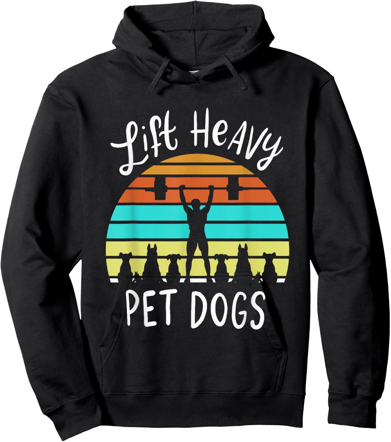 Lift Heavy Pet Dogs Gift A Weightlifter Or Powerlifter Hoodie - Hoodie | Black