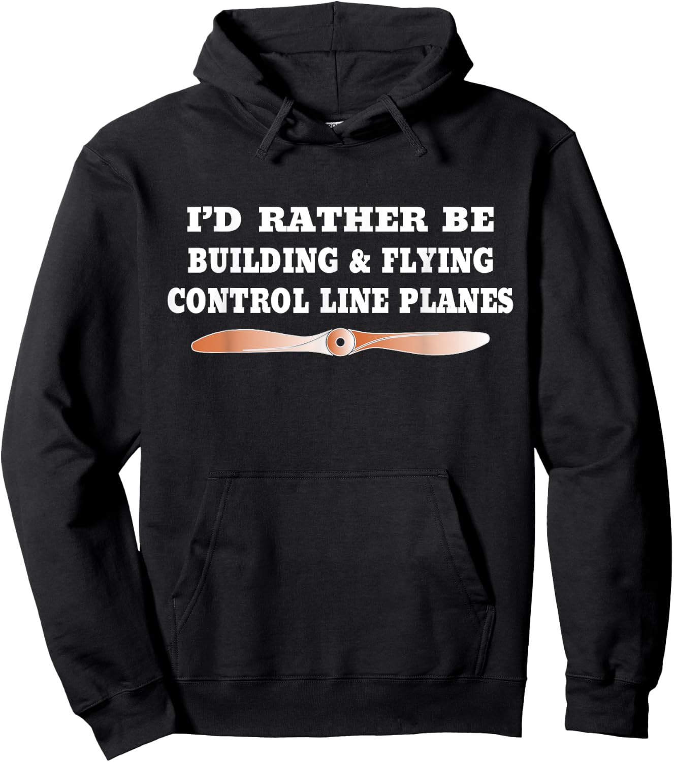 Rather Be Building & Flying Control Line Planes Hoodie - Hoodie | Black