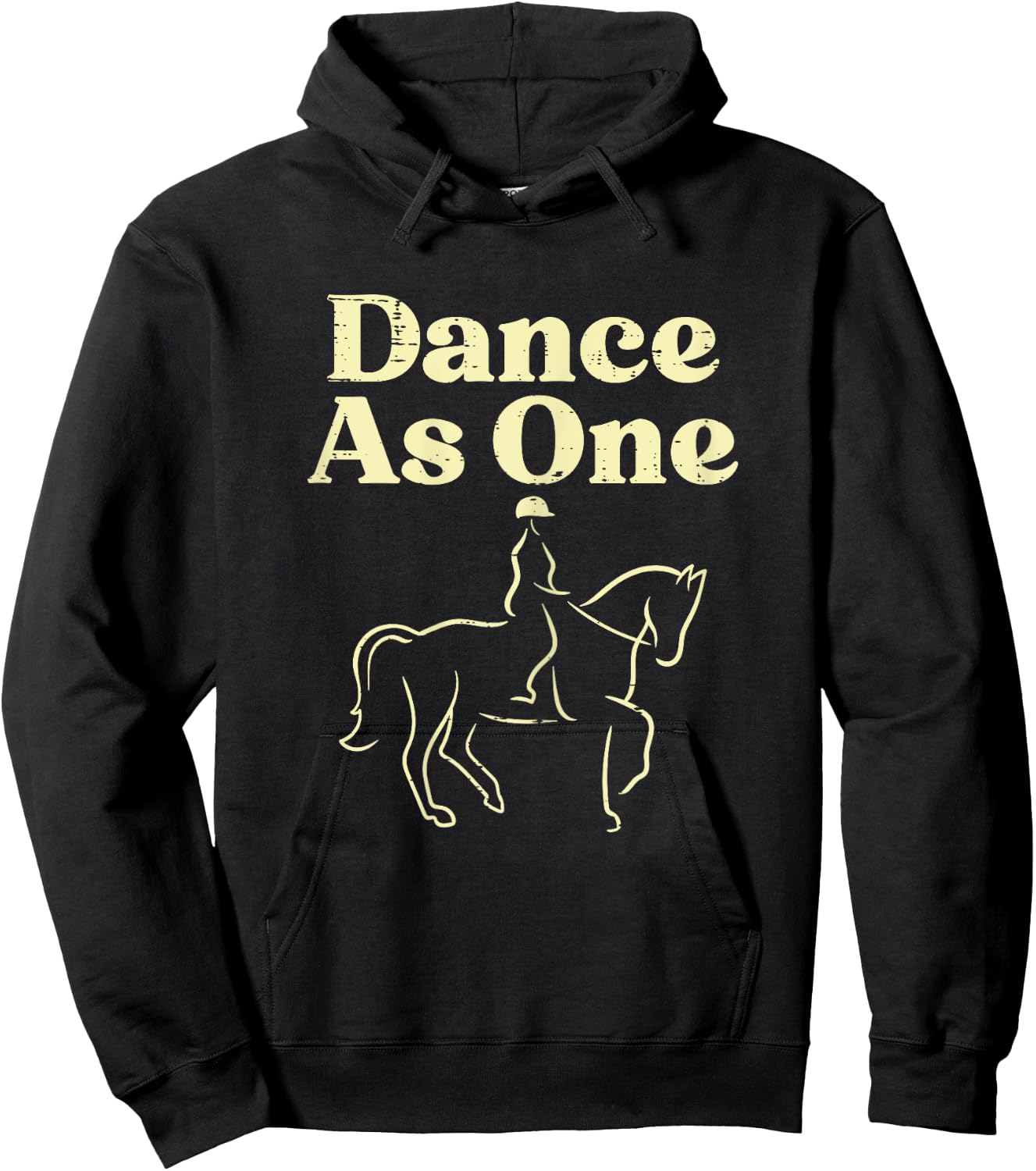 Dance As One Dressage Horse Riding Rider Equestrian Women Hoodie - Hoodie | Black