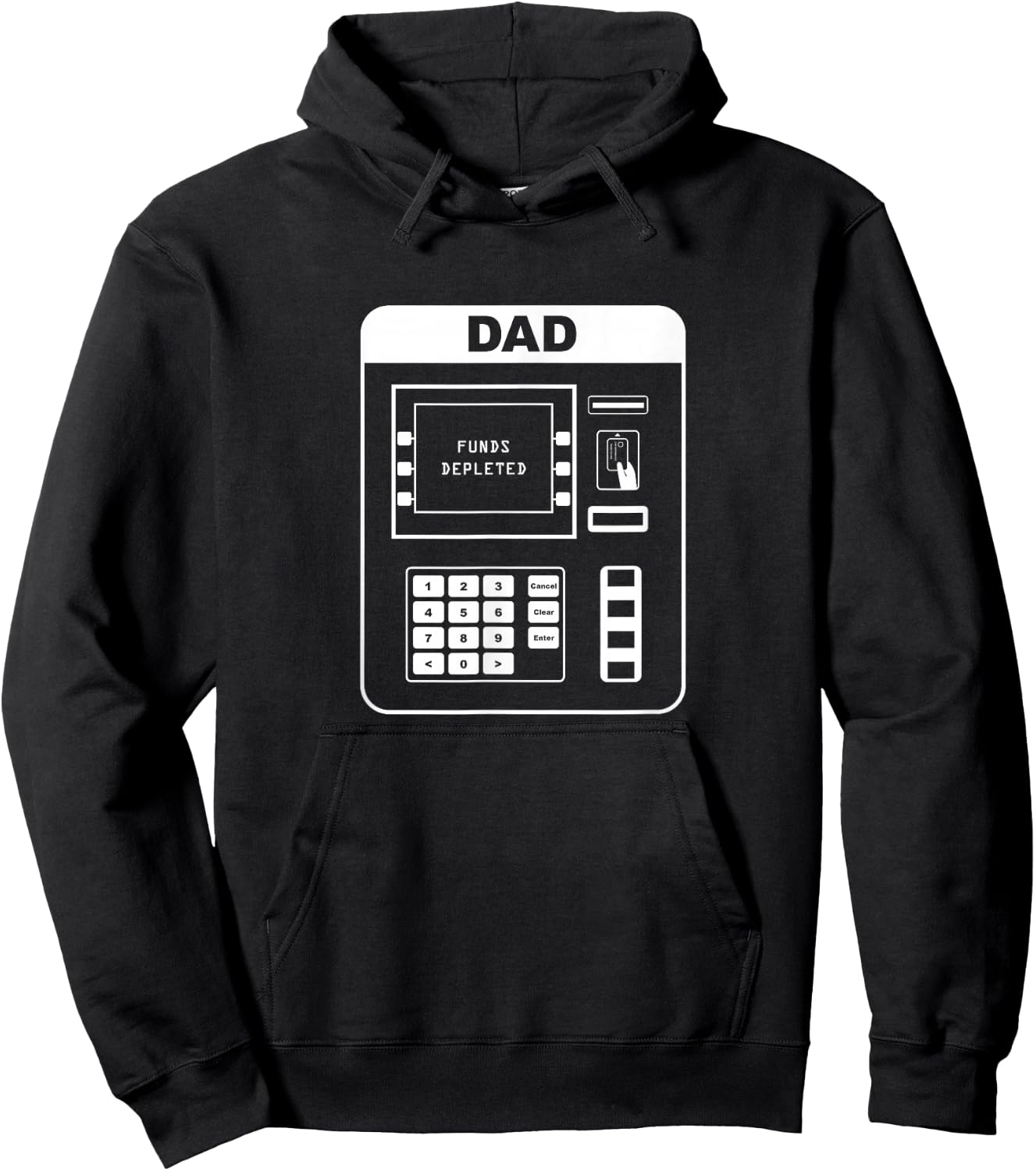 Dad - ATM - Shirt Father's Gift Hoodie - Hoodie | Black