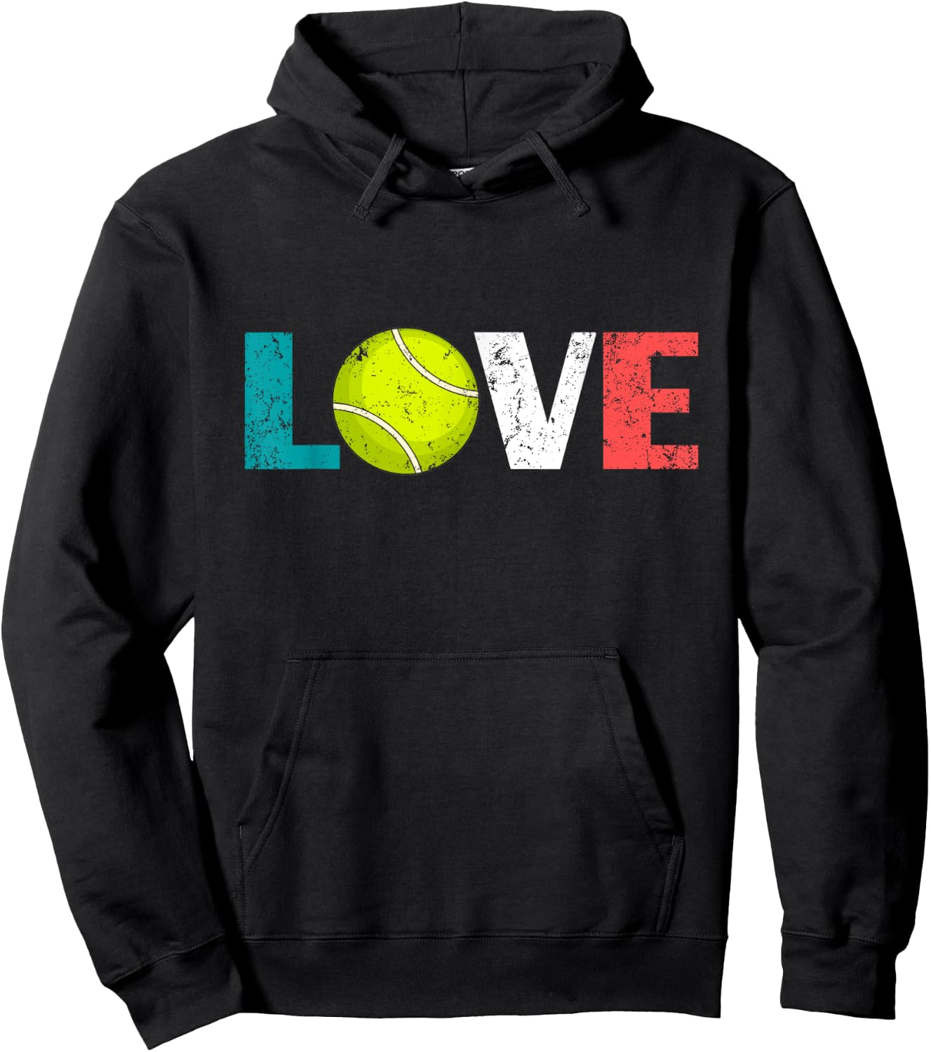 I Love Tennis - Ball Player Cool Tennis Girl Boy Hoodie - Hoodie | Black