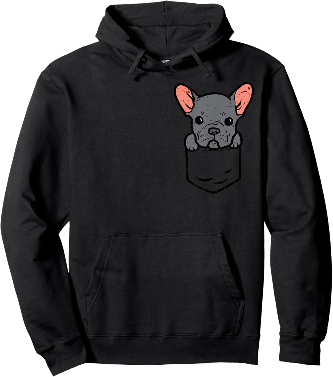 Pocket French Bulldog Cute Frenchie Pet Dog Lover Owner Gift Hoodie - Hoodie | Black