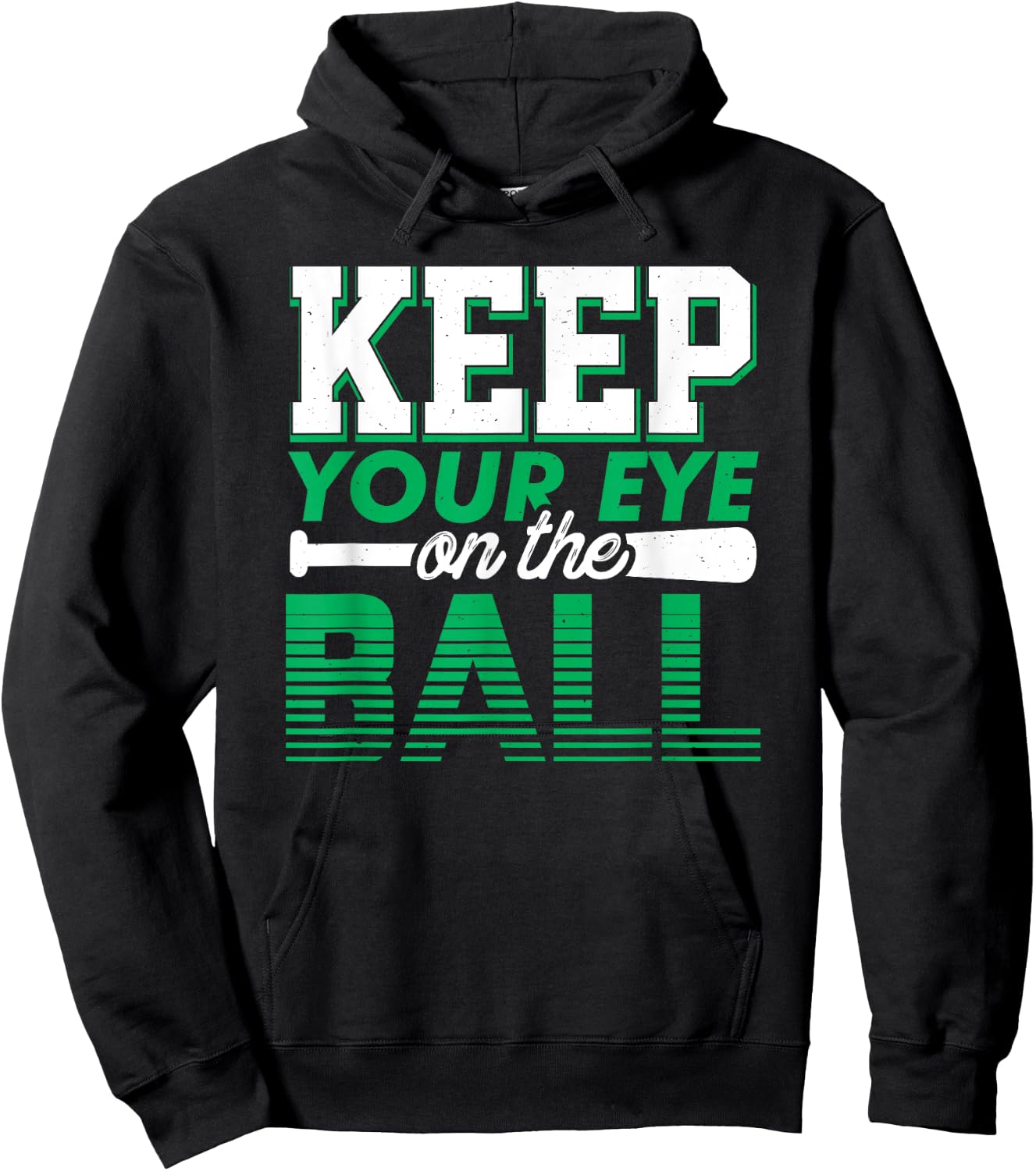 Keep your eye on the ball - Softball Hoodie - Hoodie | Black