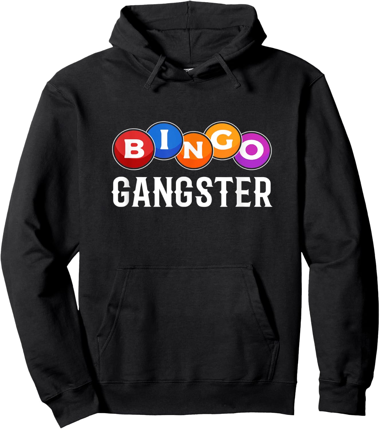Bingo Shirts - Bingo Gangster Hoodie - Hoodie | Black