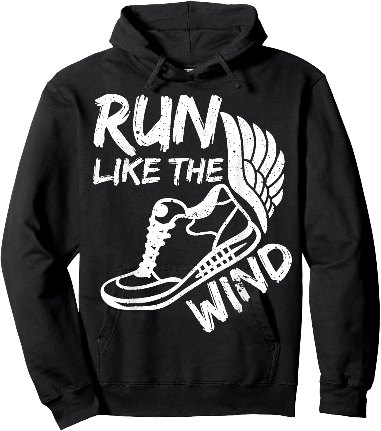 Run Like The_Wind Sport Funny Active Runner Gift Hoodie - Hoodie | Black