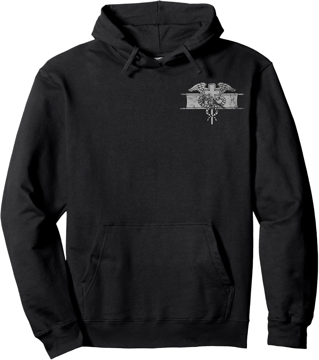US Army Expert Field Medical Badge (EFMB) - 68W Vintage Hoodie - Hoodie | Black