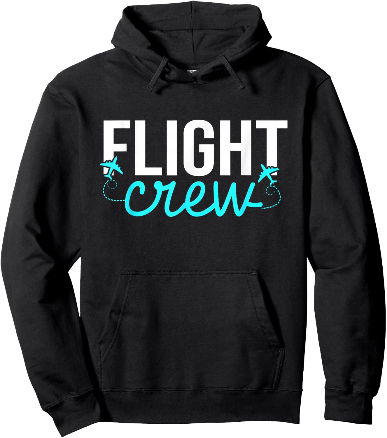 Flight Crew Airplane Attendant Pilot Plane Flight Hoodie - Hoodie | Black