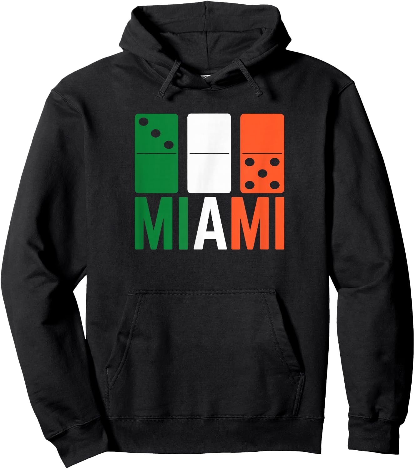 Three Zero Five 305 Miami Domino Hoodie - Hoodie | Black
