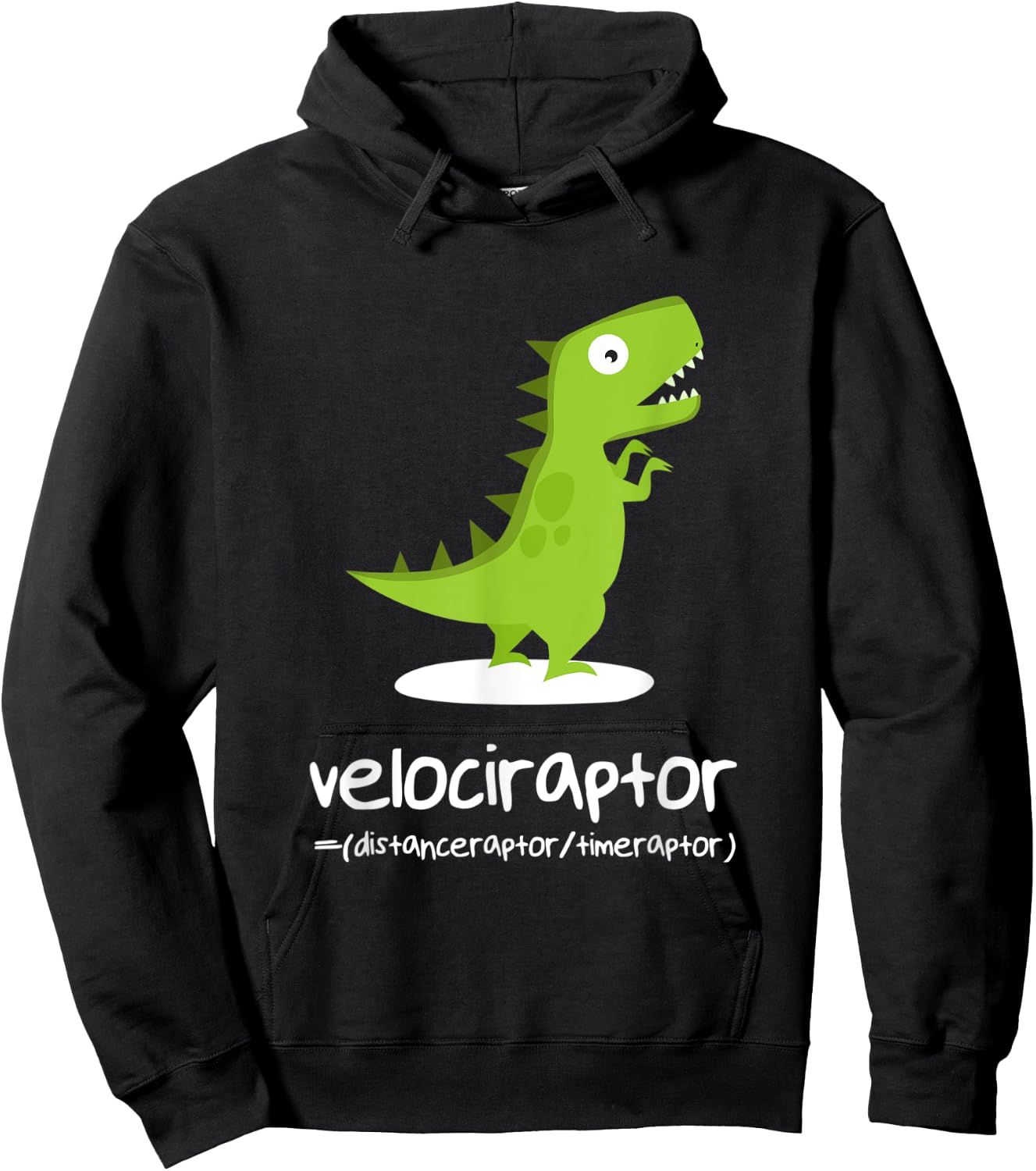 Math Shirt Funny Dinosaur Velociraptor Algebra Equation Hoodie - Hoodie | Black