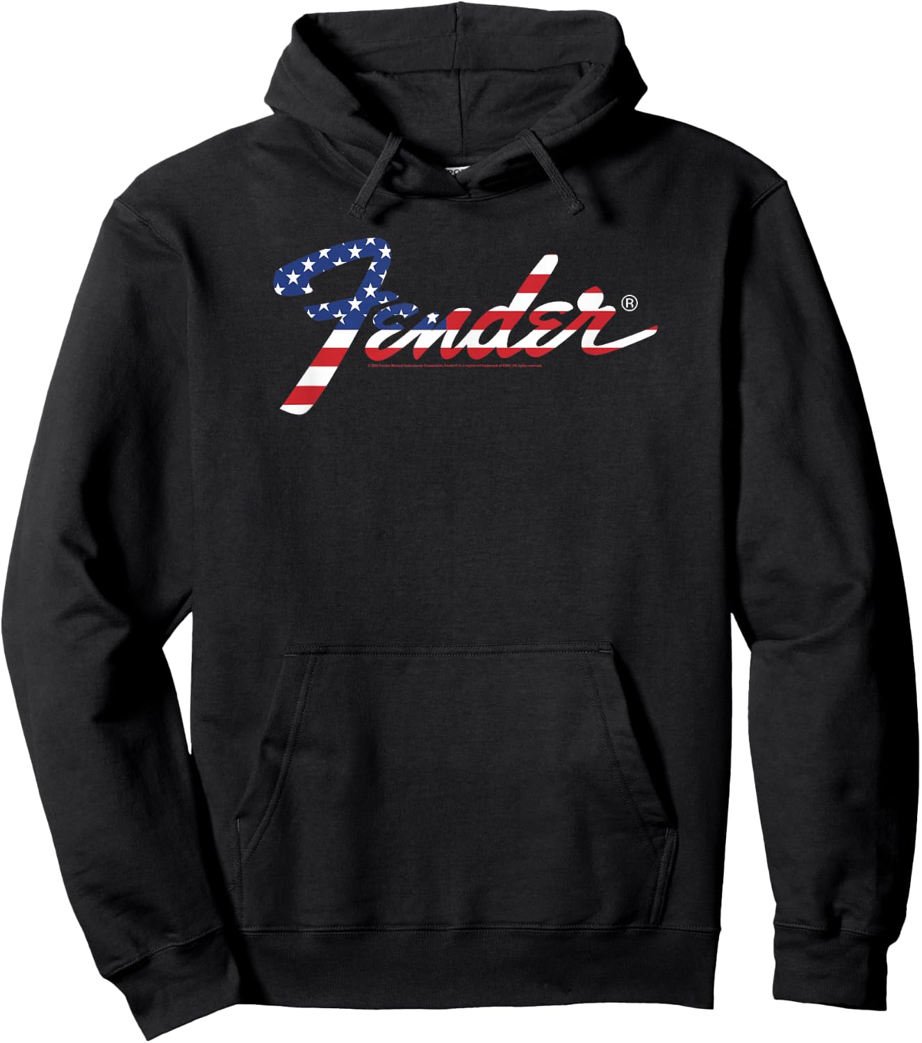 Fender American Flag Fill Logo Hoodie - Hoodie | Black