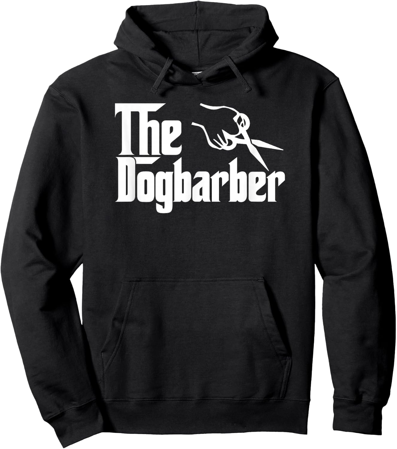 The Dog Barber Grooming Dog Hair Funny Dogbarber T Shirt Hoodie - Hoodie | Black