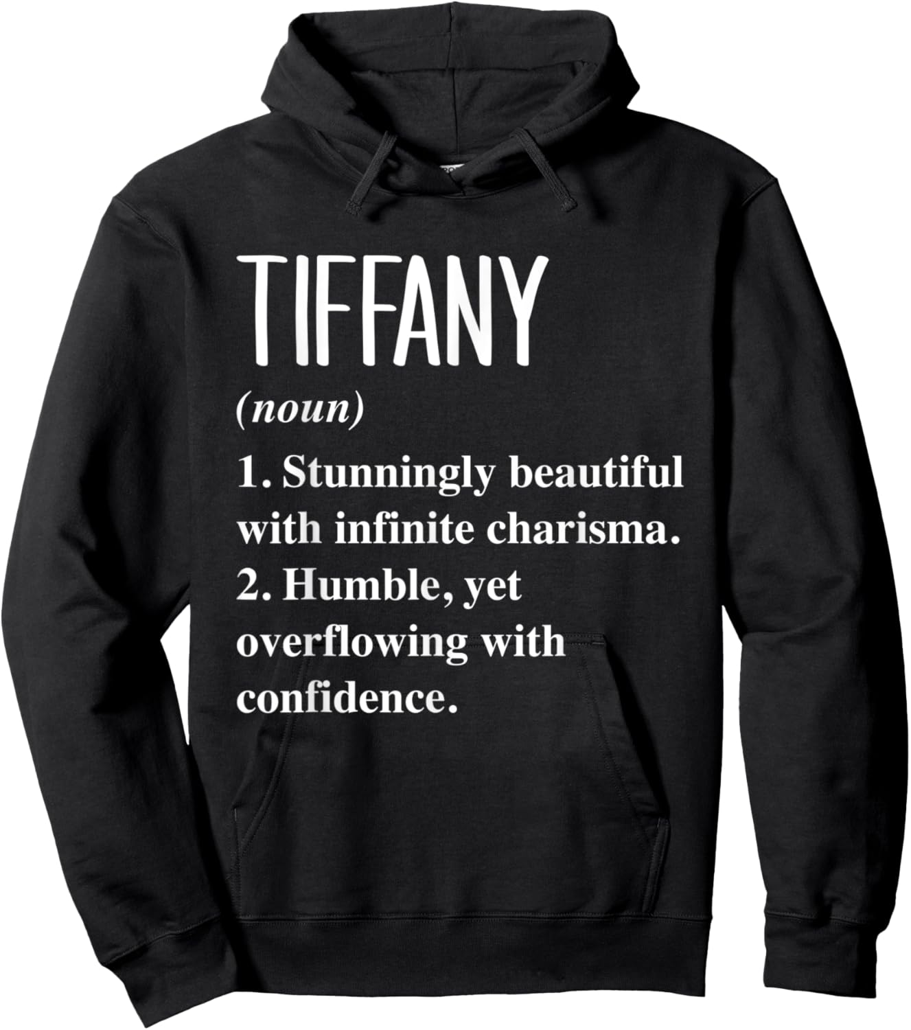Tiffany First Name Definition Personalized Gift Hoodie - Hoodie | Black