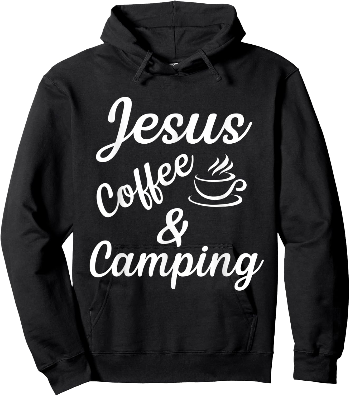 Jesus coffe camping Hoodie - Hoodie | Black