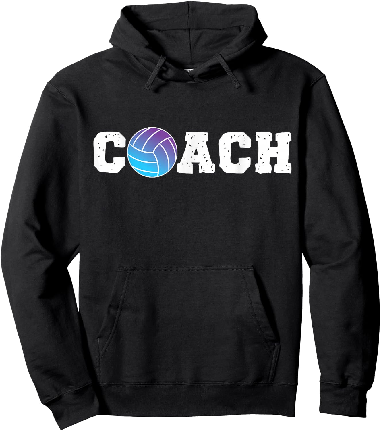 Team Coach Coach Volleyball Player Hoodie - Hoodie | Black