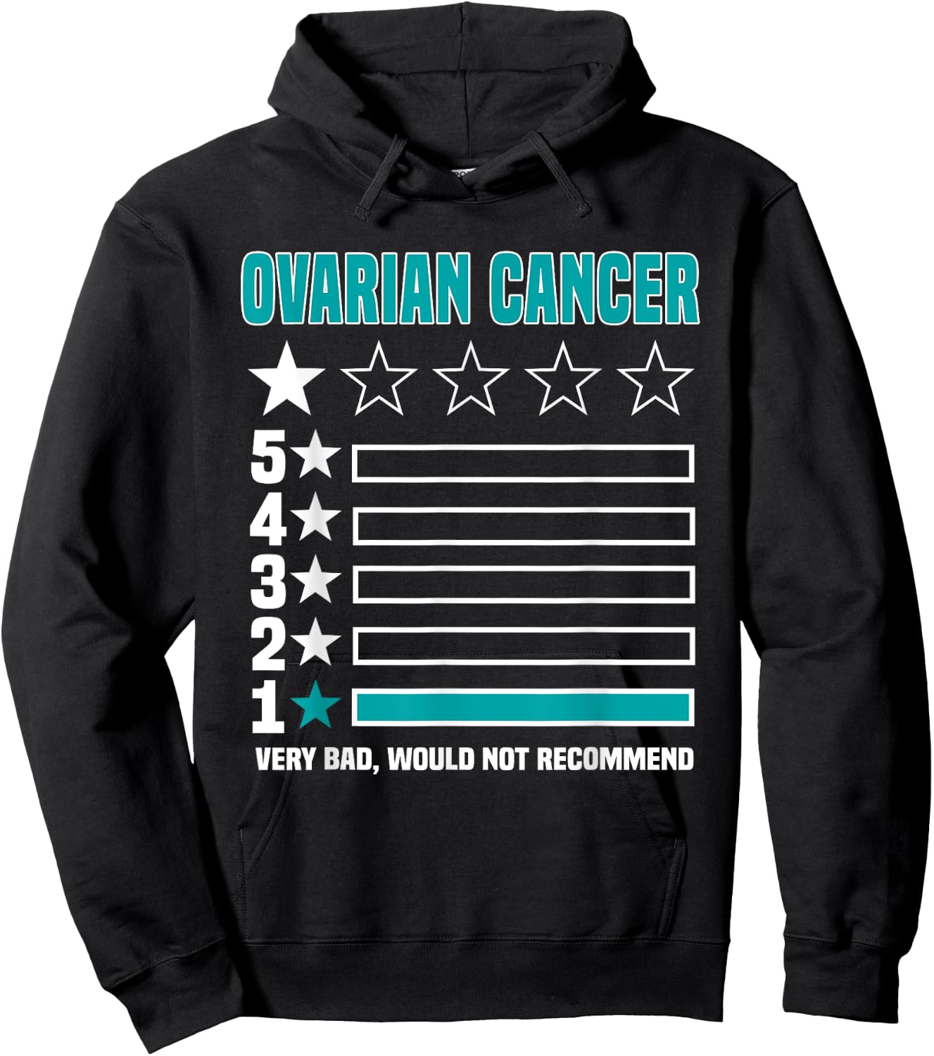 Ovarian Cancer Ovary Women Mother's Day Hoodie - Hoodie | Black