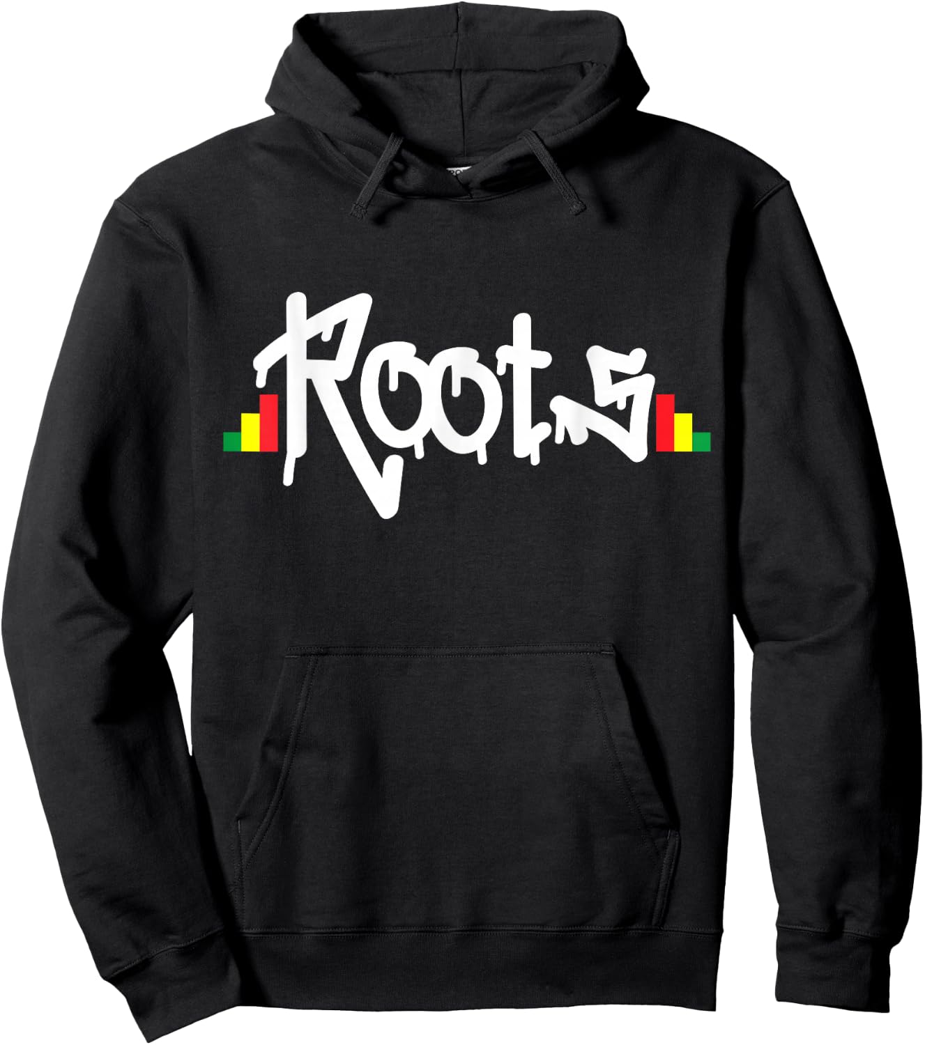 Reggae Roots Rasta Rastafari Grafitti Hip Hop Dub DnB Jungle Hoodie - Hoodie | Black
